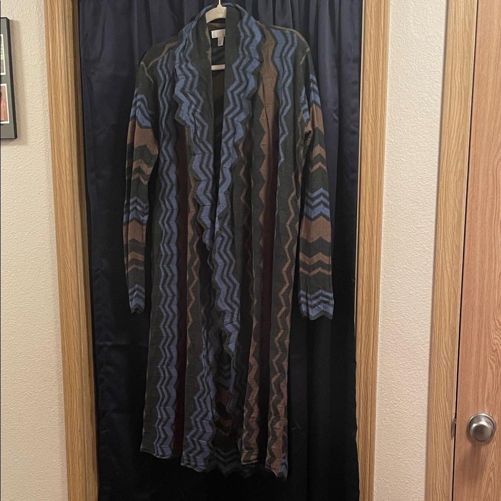 14th & Union women’s long duster cardigan size M